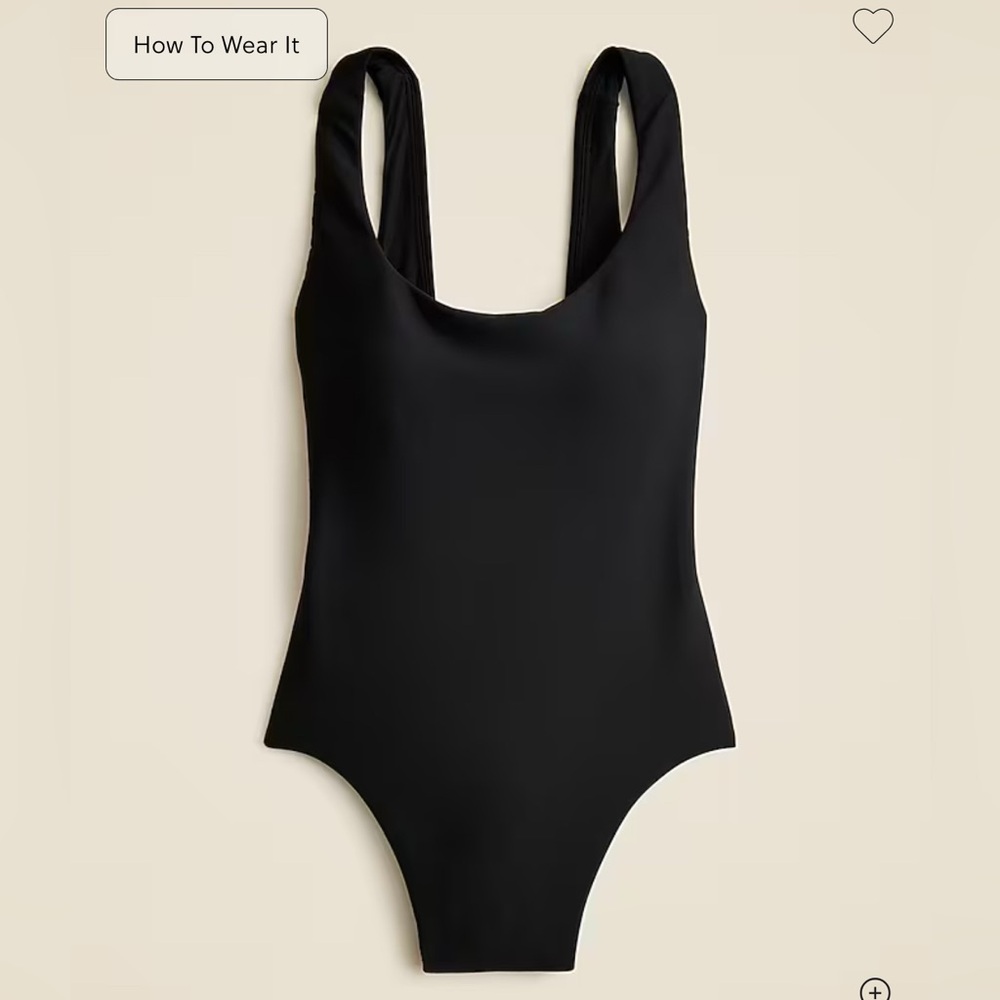 J.Crew | NWT Claudia one-piece in Classic Sculpt™ in Black | Sz 4 - Picture 4 of 11